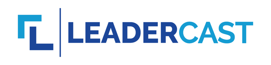 A logo that says Leadercast